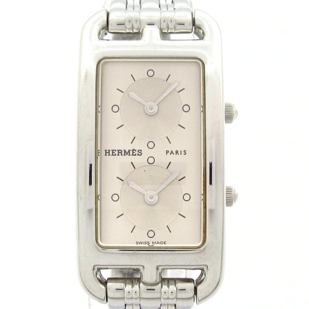 HERMES Cape Cod Duzon CC3-210/CC3.210.230 1****** Silver Women's Wrist Watch